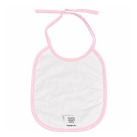 Children‘s terry bib lined with PVC New Baby pink