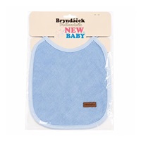 Children‘s terry bib lined with PVC New Baby blue