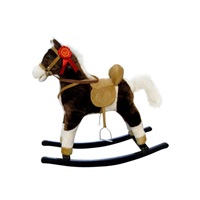 Rocking horse with melody Milly Mally Mustang dark brown