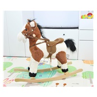 Rocking horse with melody Milly Mally Jurášek dark brown