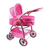 Baby Mix Jasmine Multifunctional Stroller for dolls light pink