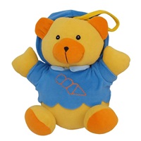 Baby Mix teddy bear blue plush toy with toy machine