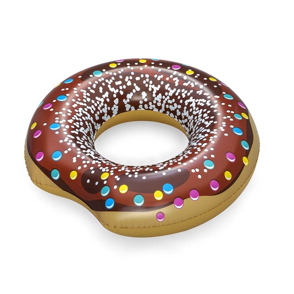 Kids big inflatable ring Bestway DONUT 107cm brown