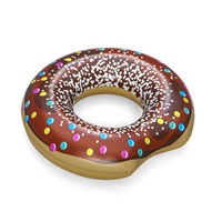 Kids big inflatable ring Bestway DONUT 107cm brown