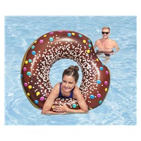 Kids big inflatable ring Bestway DONUT 107cm brown