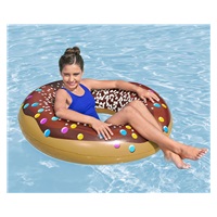 Kids big inflatable ring Bestway DONUT 107cm brown