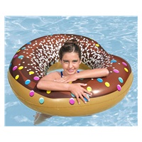 Kids big inflatable ring Bestway DONUT 107cm brown