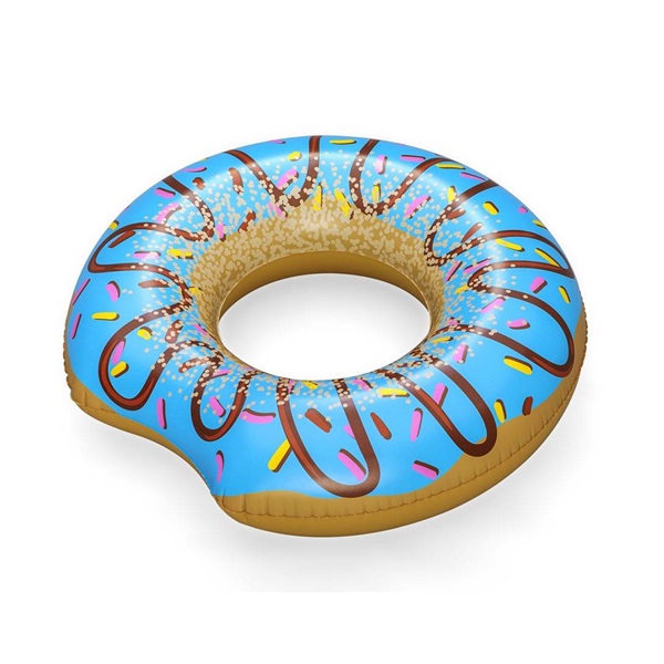 Kids big inflatable ring Bestway DONUT 107cm blue