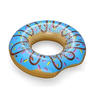 Kids big inflatable ring Bestway DONUT 107cm blue