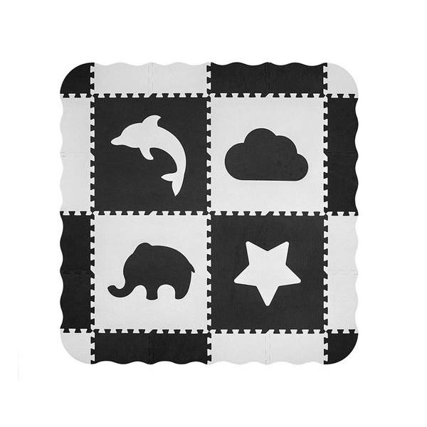 Foam puzzle mat Milly Mally Jolly 2x2 Grey