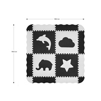 Foam puzzle mat Milly Mally Jolly 2x2 Grey