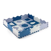 Foam puzzle mat playpen Milly Mally Jolly 3x3 Shapes Blue