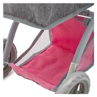 Doll stroller 2v1  Baby Mix Sophie pink-grey