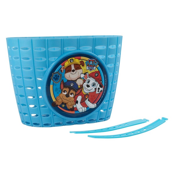 Kids bike basket Paw Patrol blue