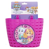 Kids bike basket Paw Patrol pink