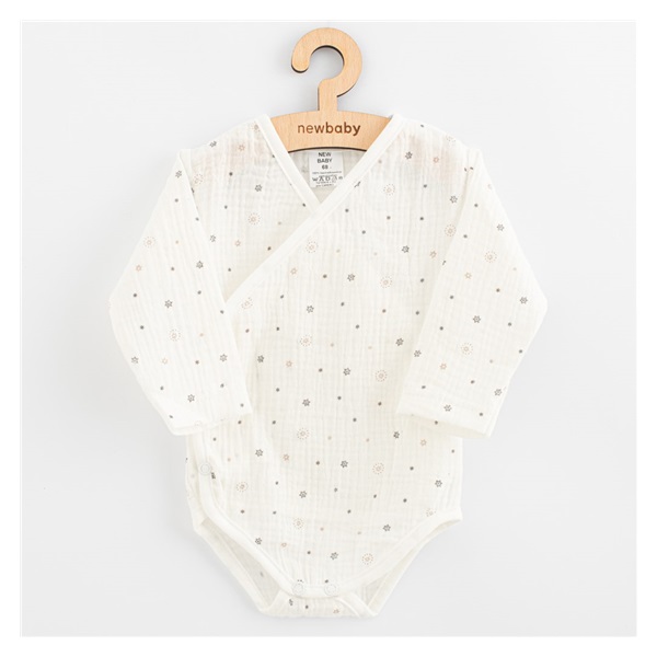 Baby muslin bodysuit with side fastening New Baby Arthur