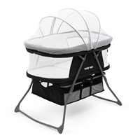 DreamyNest Baby Mix black travel cot