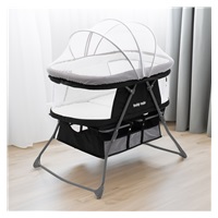 Foldable Cradle Cot DreamyNest Baby Mix Black