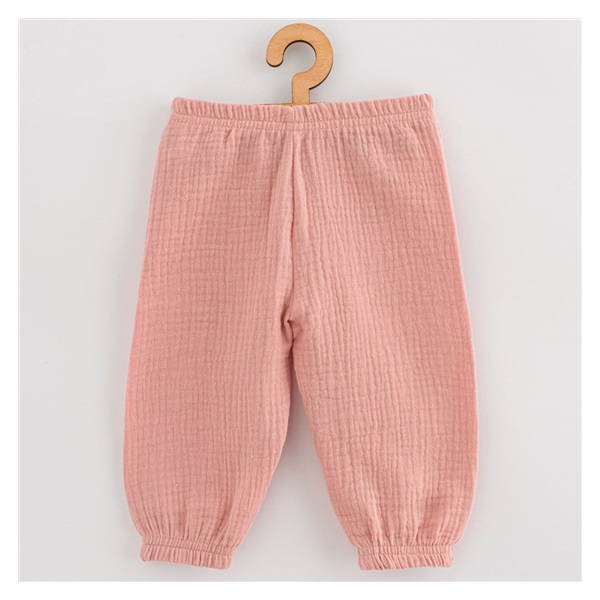 Baby Muslin Pants New Baby Feeling pink