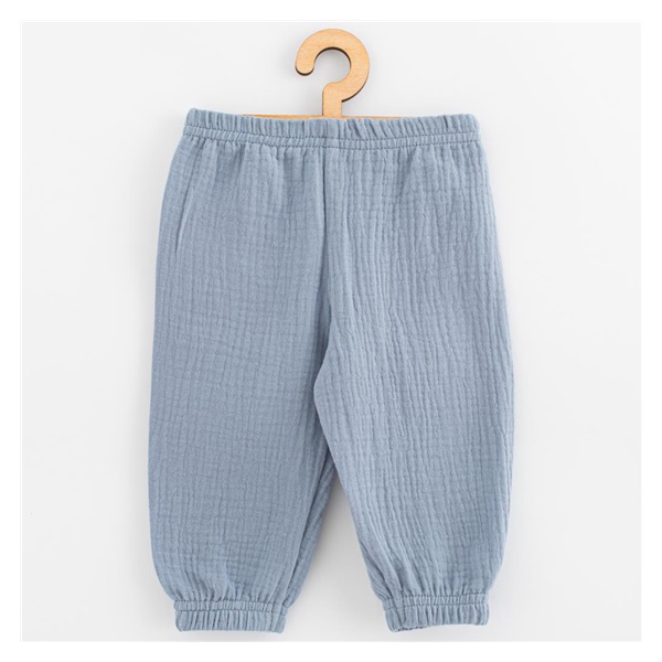 Baby Muslin Pants New Baby Feeling Blue