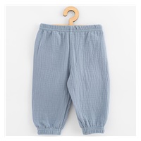 Baby Muslin Pants New Baby Feeling Blue