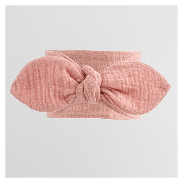 Baby Muslin Headband New Baby Feeling sage color, pink