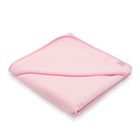 Baby terry towel with hood New Baby BASIC 80x80 pink