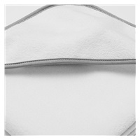 Baby terry towel with hood New Baby BASIC 80x80 white-grey