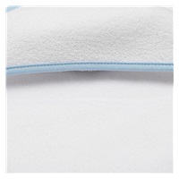 Baby terry towel with hood New Baby BASIC 80x80 white-blue