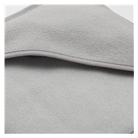 Baby terry towel with hood New Baby BASIC 100x100 grey