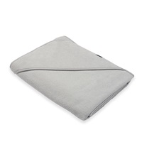 Baby terry towel with hood New Baby BASIC 100x100 grey