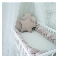 Velvet crib set mantinel + pillows Belisima cappuccino