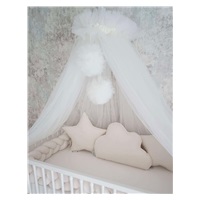 Velvet crib set mantinel + pillows Belisima ecru