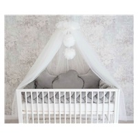 Velvet crib set mantinel + pillows Belisima grey