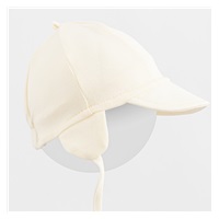 Children's cotton cap with visor New Baby Casually Dressed cream