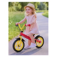 Children‘s balance bike with brake Baby Mix Traveller red