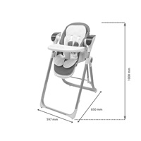 High chair 2in1 for kids SMART New Baby grey