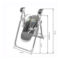 High chair 2in1 for kids SMART New Baby grey