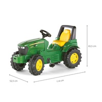 Pedal tractor Rolly Toys John Deere Farmtrac green