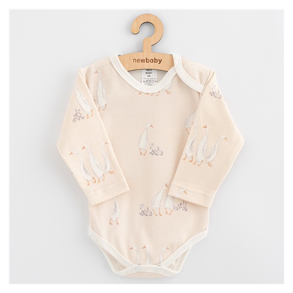 Baby long sleeve cotton bodysuit New Baby Goose