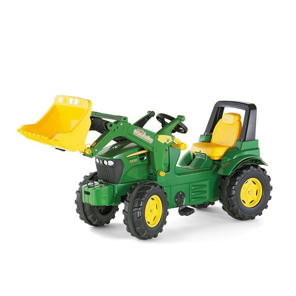 Pedal tractor loader Rolly Toys John Deere Farmtrac green