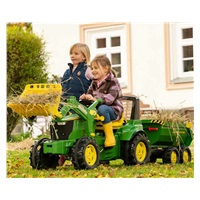 Tipping tractor trailer Rolly Toys John Deere Halfpipe green