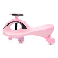 Gravity-powered ride-on for kids with LED Baby Mix G-Force baby pink