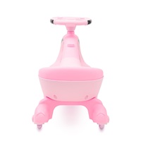 Gravity-powered ride-on for kids with LED Baby Mix G-Force baby pink