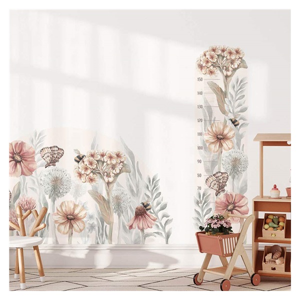 Wall sticker Wildflowers - height measure