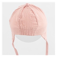 Baby summer muslin cap with visor New Baby pink