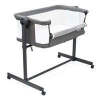 Rose Baby Mix bedside crib grey