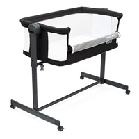 Rose Baby Mix bedside crib black