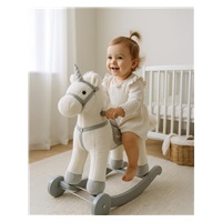 Rocking toy with melody and wheels Unicorn Baby Mix white
