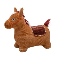 Plush bouncy horse with sound Baby Mix Brown